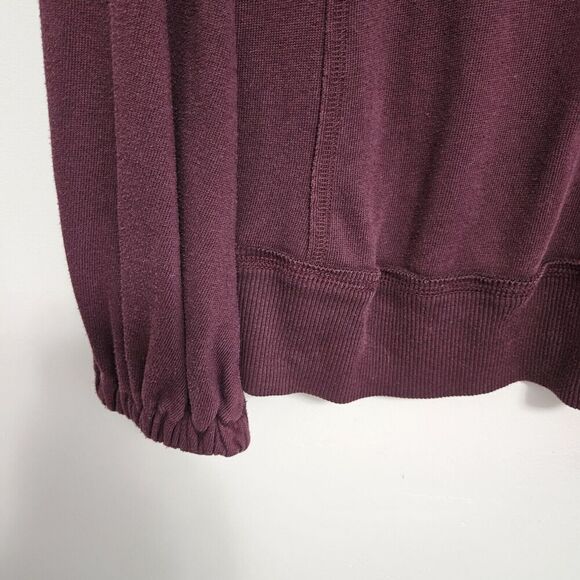 Converse One Star Collared Sweatshirt Burgundy Womens Size L - Picture 3 of 9